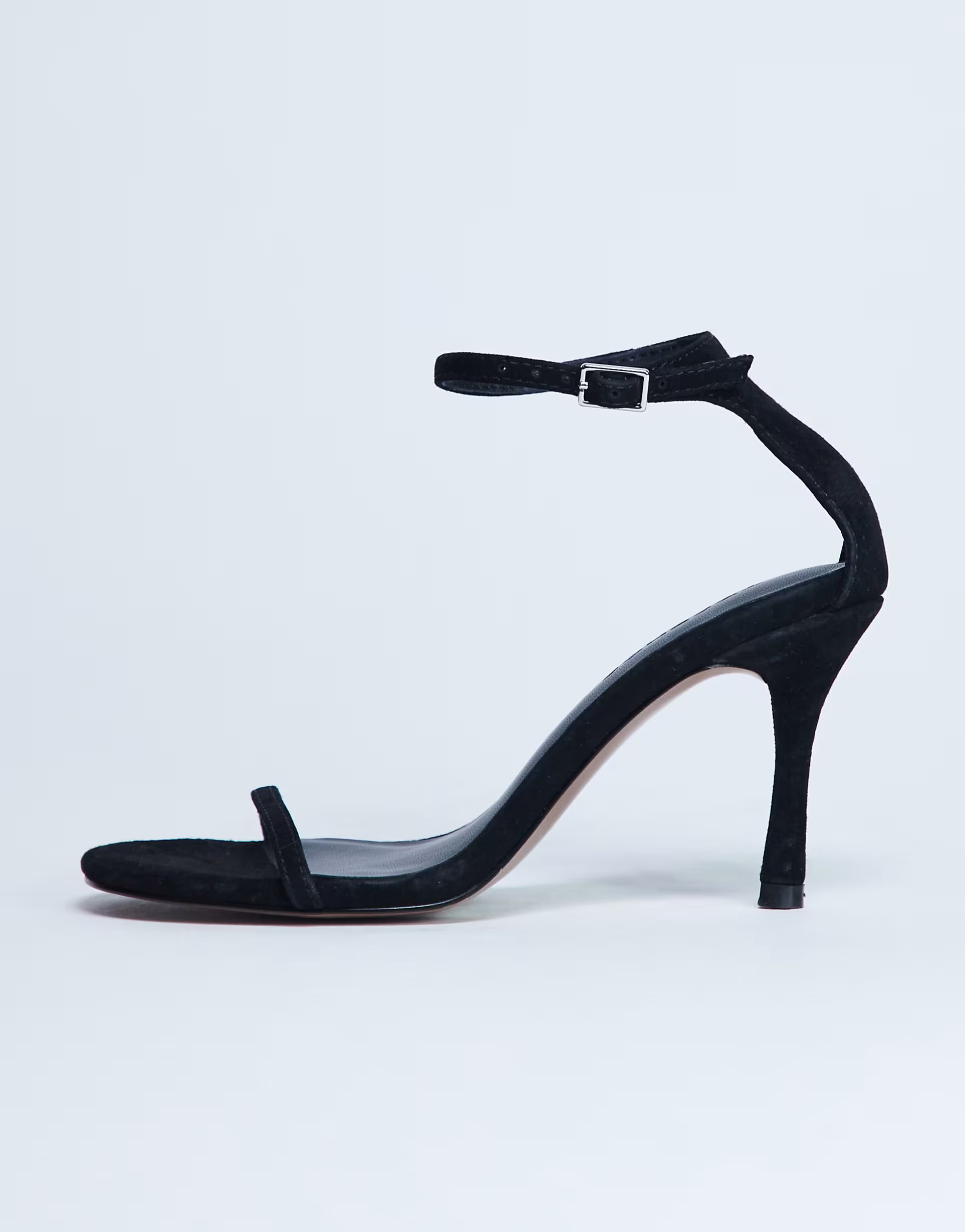 Topshop Alexi real suede 2 part heeled sandal in black | ASOS | ASOS (Global)