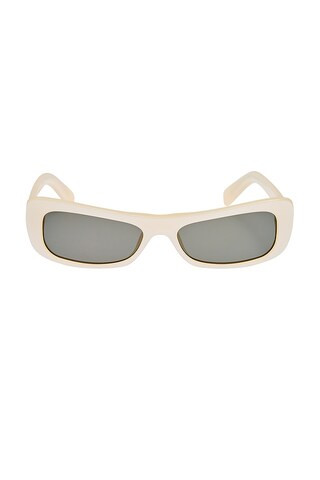 JACQUEMUS Capri Sunglasses in Metallic Pearl, Silver, & Grey from Revolve.com | Revolve Clothing (Global)