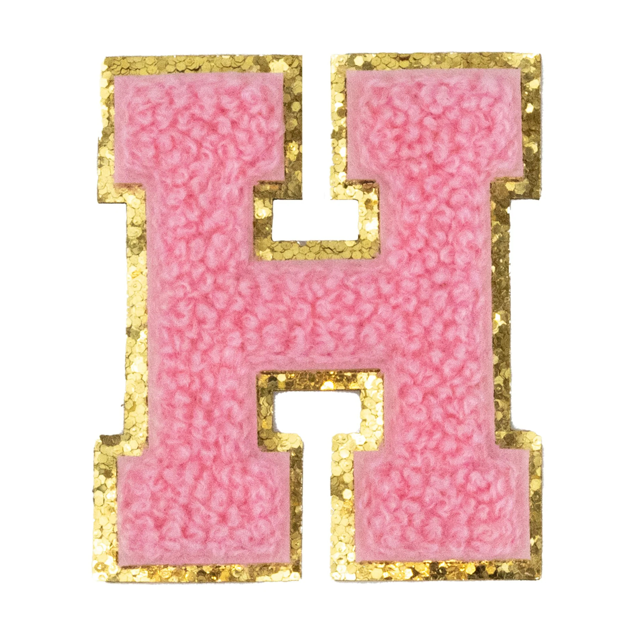 Hello Hobby Chenille H Pink Patch | Walmart (US)