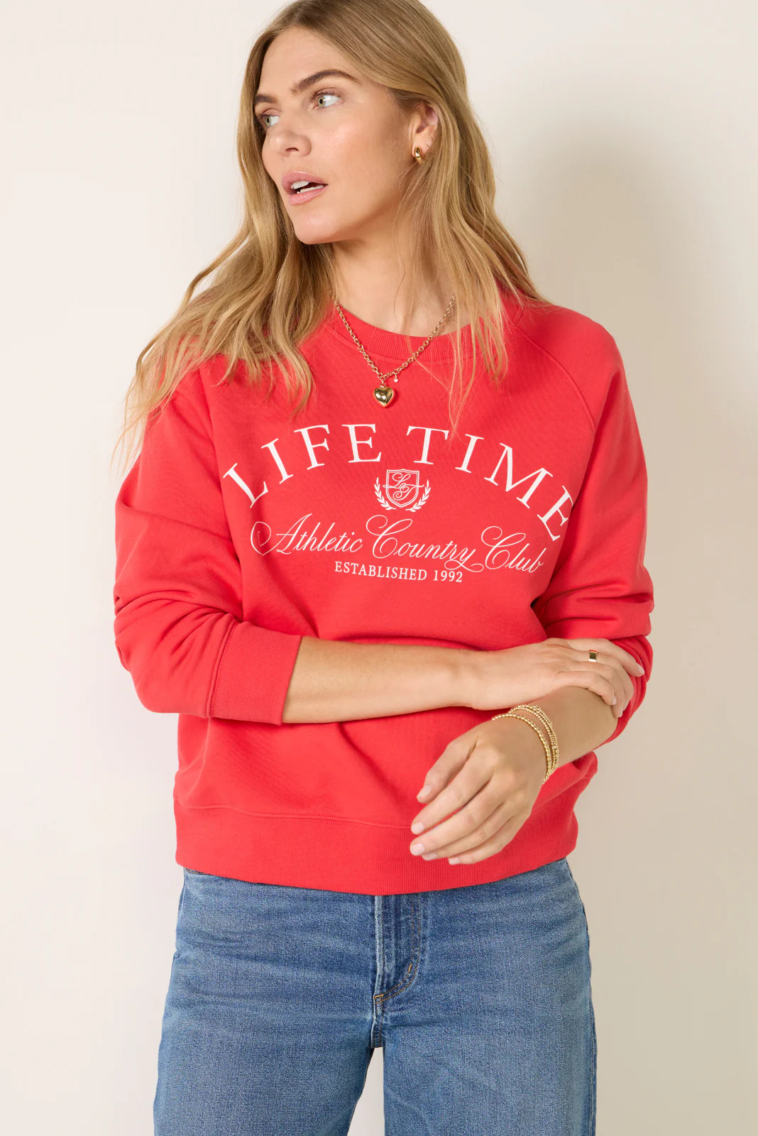 Raglan Crew Sweatshirt | Evereve