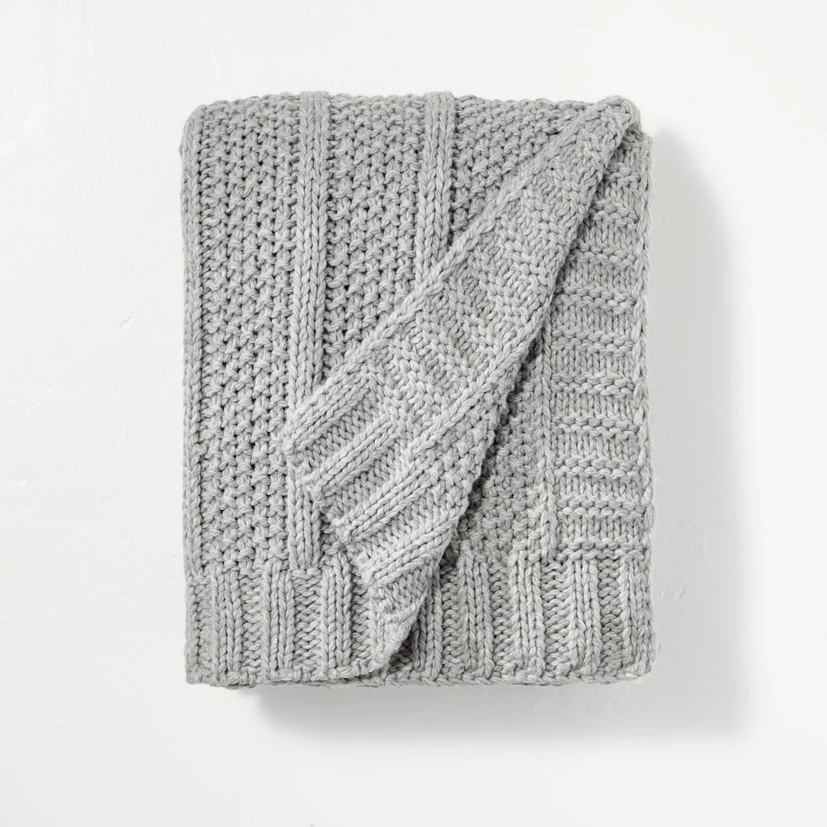 Chunky Textured Knit Throw Blanket - Hearth & Hand™ with Magnolia | Target