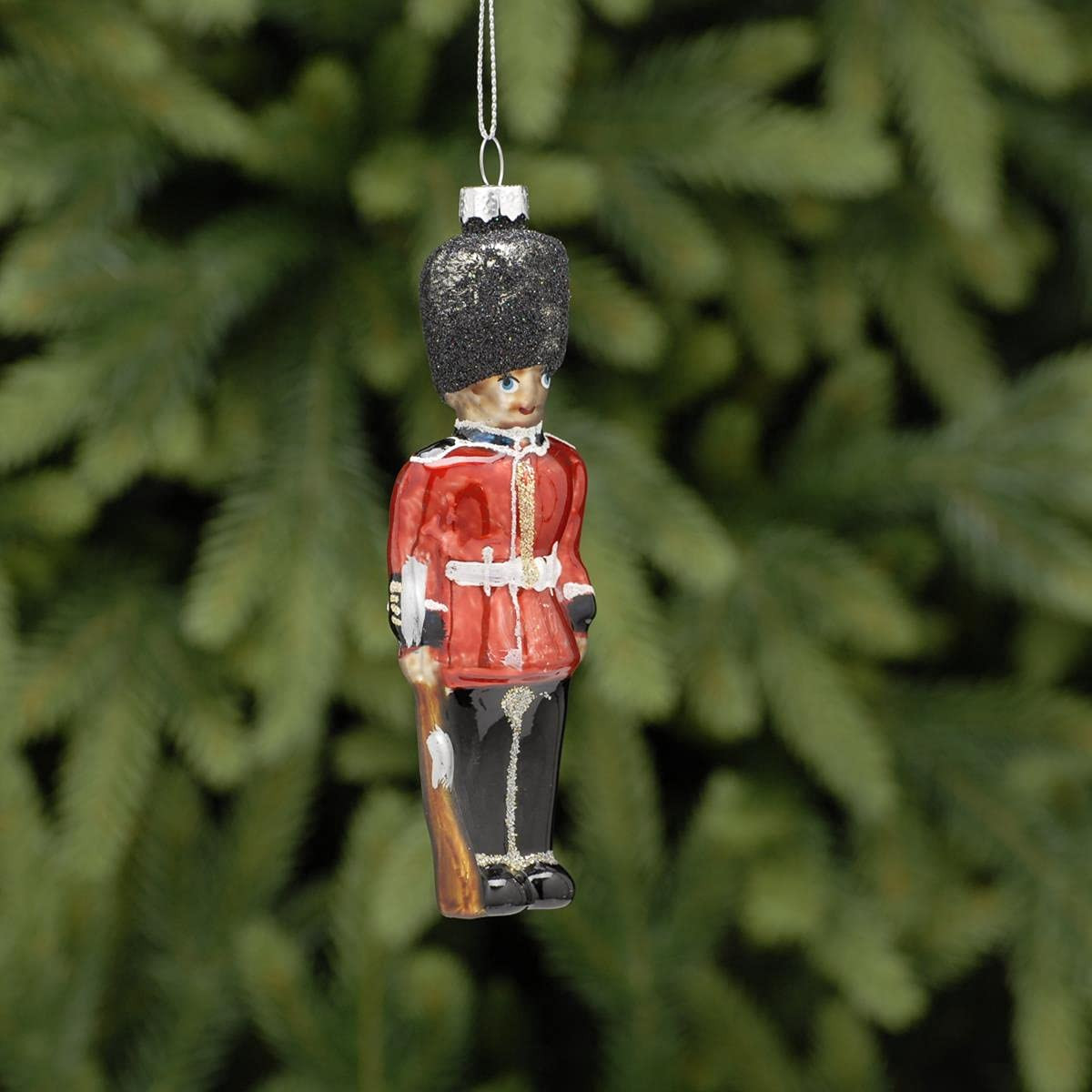 Festive Glass Queens Guard Christmas Tree Decoration | Amazon (UK)