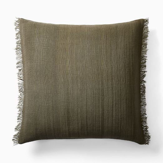 Textured Fringe Pillow Cover | West Elm (US)
