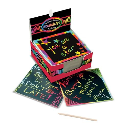Melissa & Doug Scratch Art Rainbow Mini Notes (125) with Wooden Stylus - FSC Certified | Amazon (US)