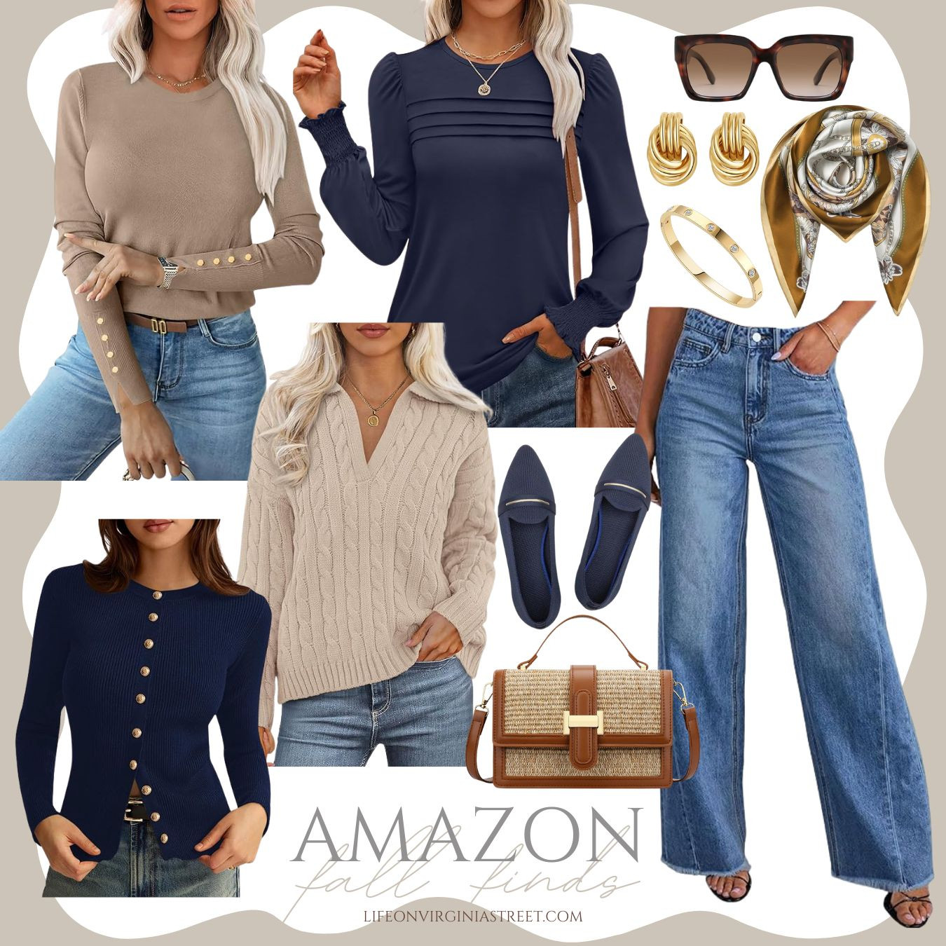 Loving these classic outfit ideas from Amazon! Chic tops, sweaters, wide-leg jeans, loafers and more! They're the perfect transitional pieces heading into fall! #ltkseasonal #ltkfindsunder50 #ltkfindsunder100 #Ltkstyletip #ltkover40 #ltkmidsize #ltkworkwear #Ltkshoecrush #ltkitbag 

 

#LTKSeasonal #LTKSaleAlert #LTKFindsUnder50