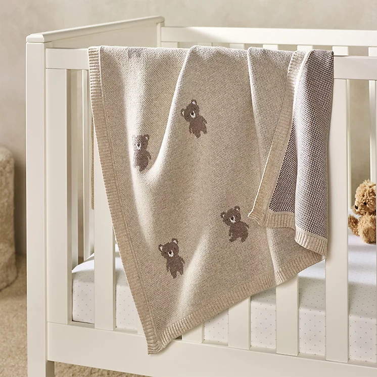Organic Cotton Teddy Bear Blanket | Children's Furniture & Accessories | The  White Company | The White Company UK & ROW