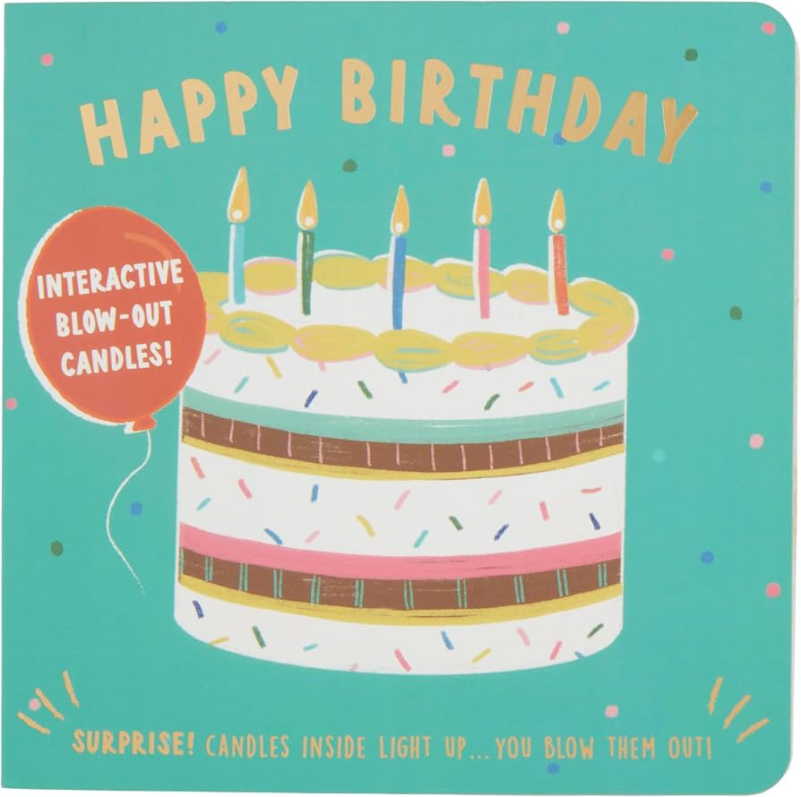 Mud Pie Kids Birthday Board Book; 6 1/4" X 6 1/4" | Amazon (US)