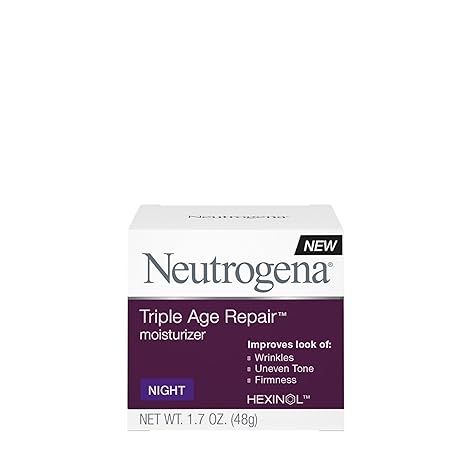 Neutrogena Triple Age Repair Anti-Aging Night Cream with Vitamin C; Fights Wrinkles & Evens Tone,... | Amazon (US)