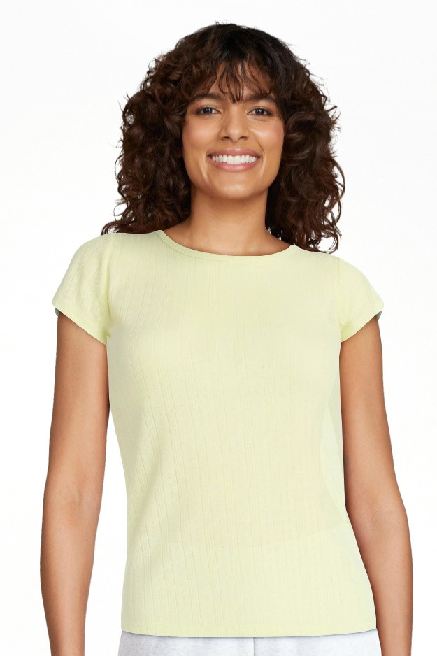 Free Assembly Women's and Women's Plus Pointelle Mini Tee with Short Sleeves, Sizes XS-4X | Walmart (US)