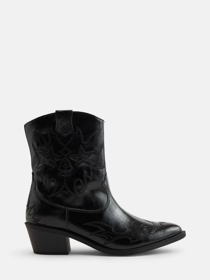 No Boundaries Women\u2019s Cowboy Booties | Walmart (US)