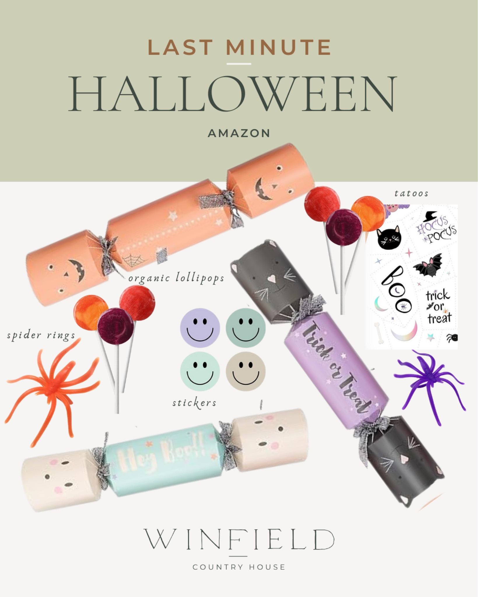 There’s still time to put together a cute little treat to hand out at trick or treat, send to the kids Halloween party at school, or a party favor for a Halloween party! At the time of posting, all these items are available to arrive from Amazon before October 31st. Hope these fun Halloween treat and candy ideas make you smile 🍁🤍

#LTKHalloween #LTKkids #LTKSeasonal