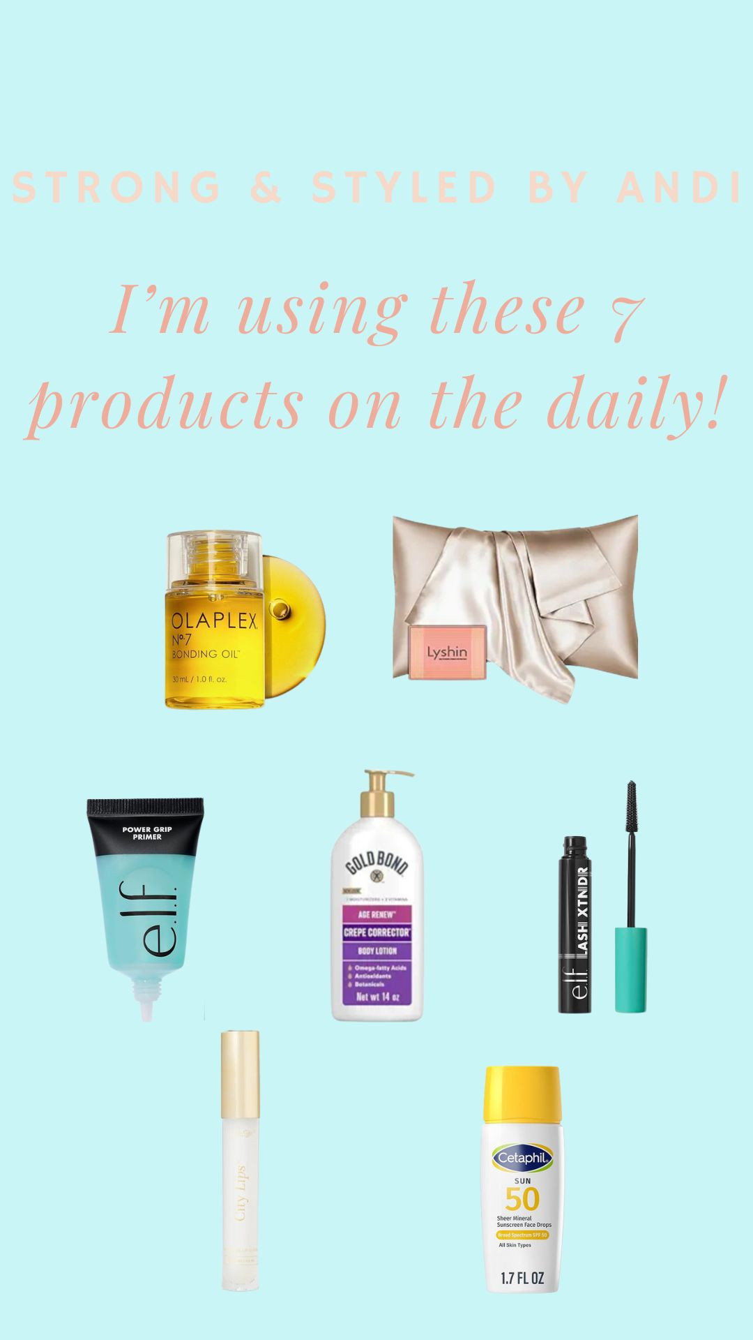 A small sample of the products I'm using each day as a 53 year old. Stay tuned for more....

#LTKdayinmylife #LTKselfcare #LTKBeauty