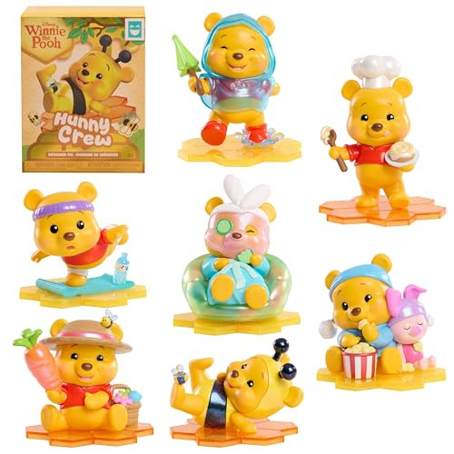HAPPY HAUL Disney Winnie the Pooh Hunny Crew Designer Figures, Surprise Collectible Toy Figure in Blind Box with Shimmery Finishes, 4 Inches Tall, Short-Run Drop, Ages 8 and up | Amazon (US)