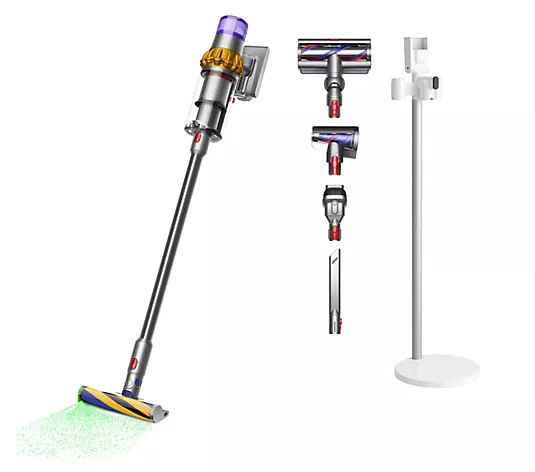 Dyson V15 Detect Complete Cordless Vacuum with Floor Dok - QVC.com | QVC