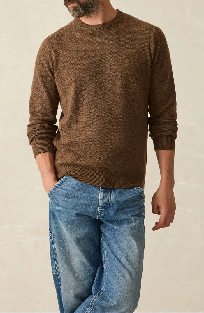 Faherty Jackson Organic Cotton Blend Sweater | Nordstrom | Nordstrom