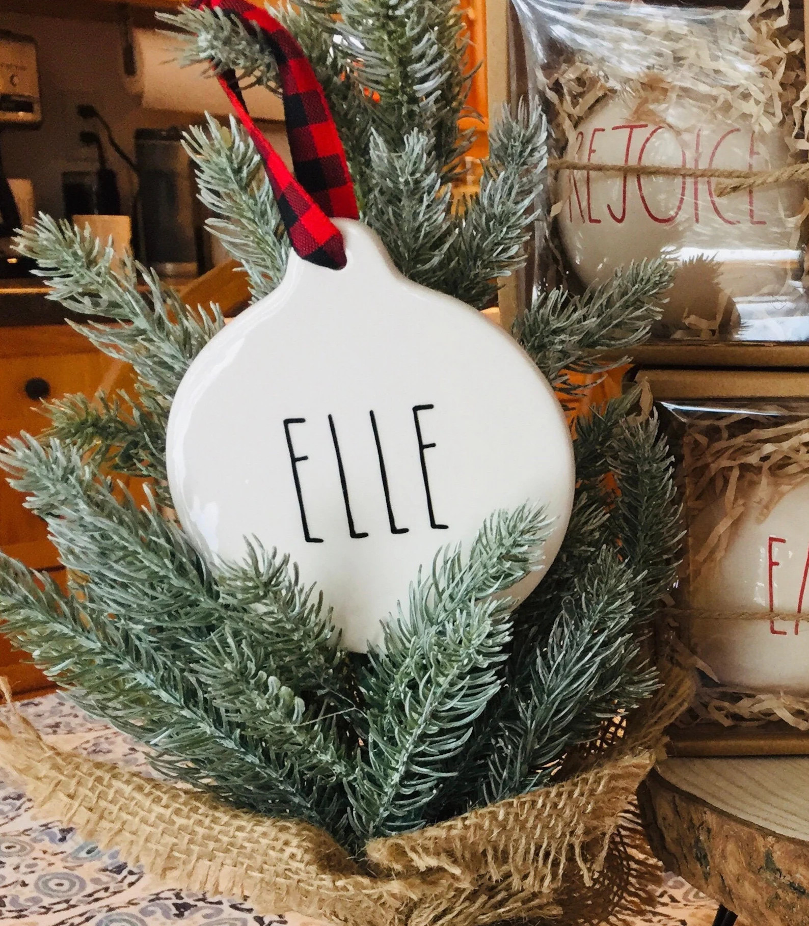 Rae Dunn Inspired Custom Ornaments 2.7 in. | Etsy | Etsy (US)