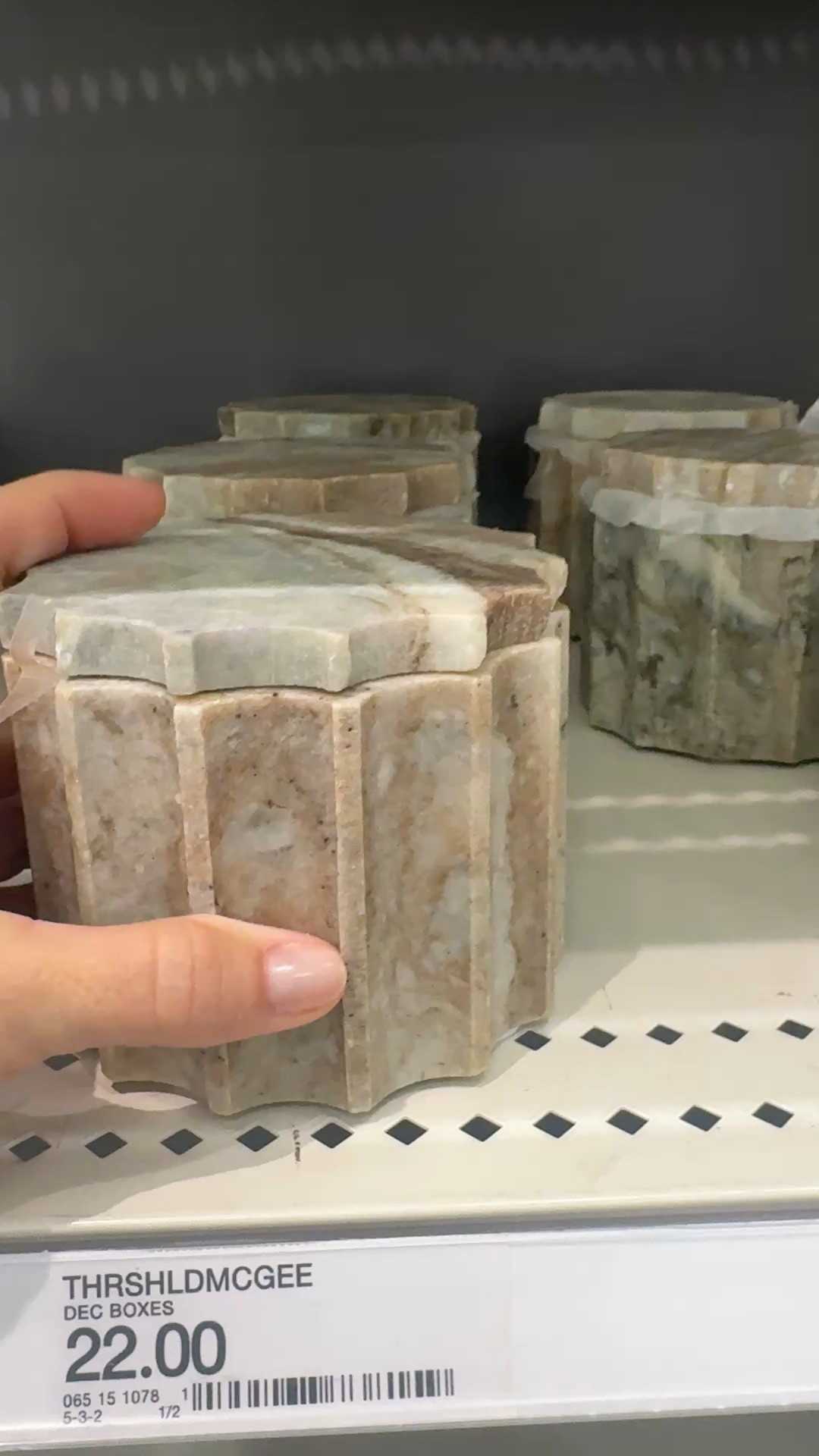 Marble lidded container perfect for storing bathroom items, jewelry, desk items, game pieces, tiny remotes for flameless candles, and more. Stylish home decor small item storage. 

#LTKFindsUnder50 #LTKHome