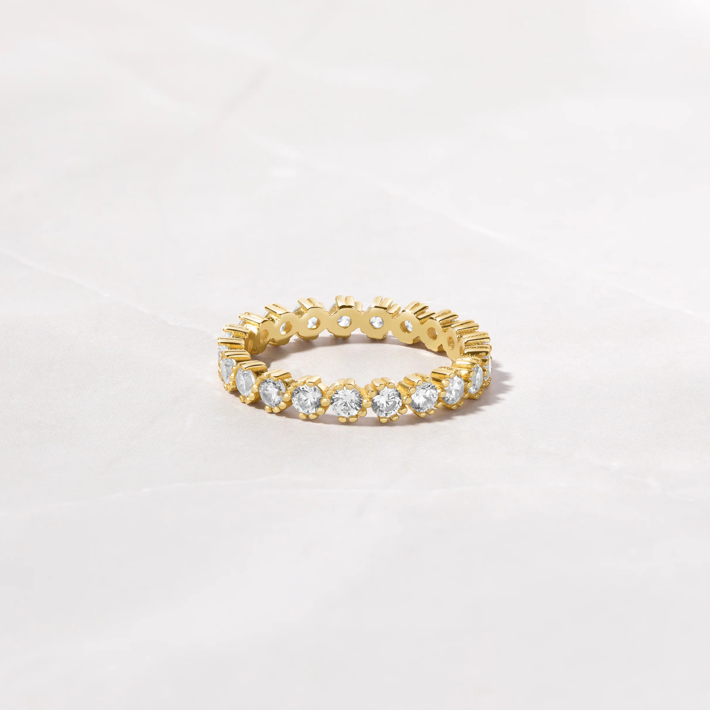 Bezeled Eternity Ring | Sami Jewels