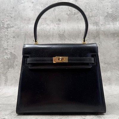 Bally Vintage Black Leather Top Handle Handbag Turn Lock Classic Used Women's | eBay | eBay US