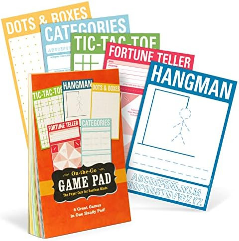 Knock Knock On-the-Go Game Pad 1, Travel Activity Book Notepad, 6 x 9-inches | Amazon (US)