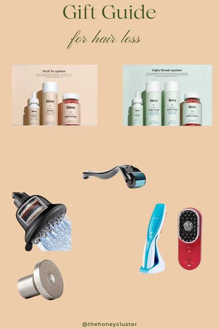 Things I want to help combat hair loss but don’t want to pay for myself! Some of these items are already in my routine and others are the perfect gifts for someone you know that may be experiencing hair loss or even want to upgrade their skin care (shower head +dermaroller)! I think we’re at the phase in life where the best gifts are the things you desire but don’t want to pay for 😭😭

#LTKGiftGuide #LTKSeasonal #LTKbeauty