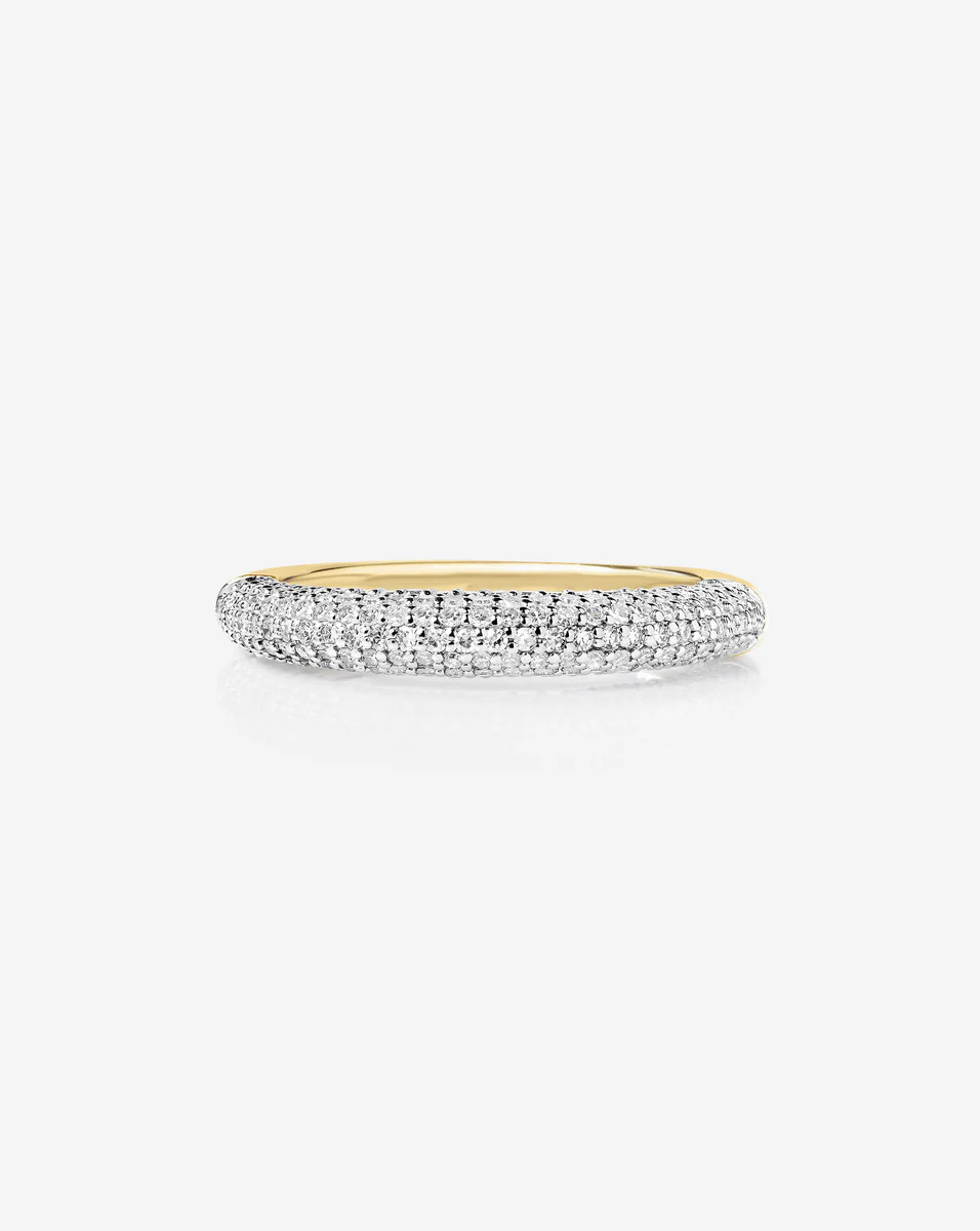 Petite Pavé Diamond Cloud Ring | Ring Concierge