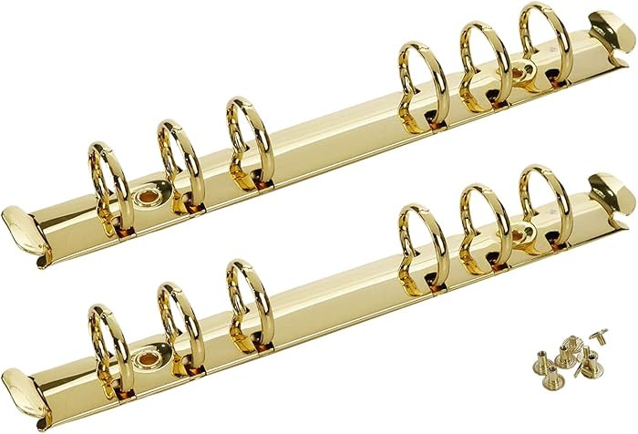 2pcs Book Rings Metal Loose Leaf Binders A6 Notebook Ring Binders Notebook Mechanism Replacement ... | Amazon (US)