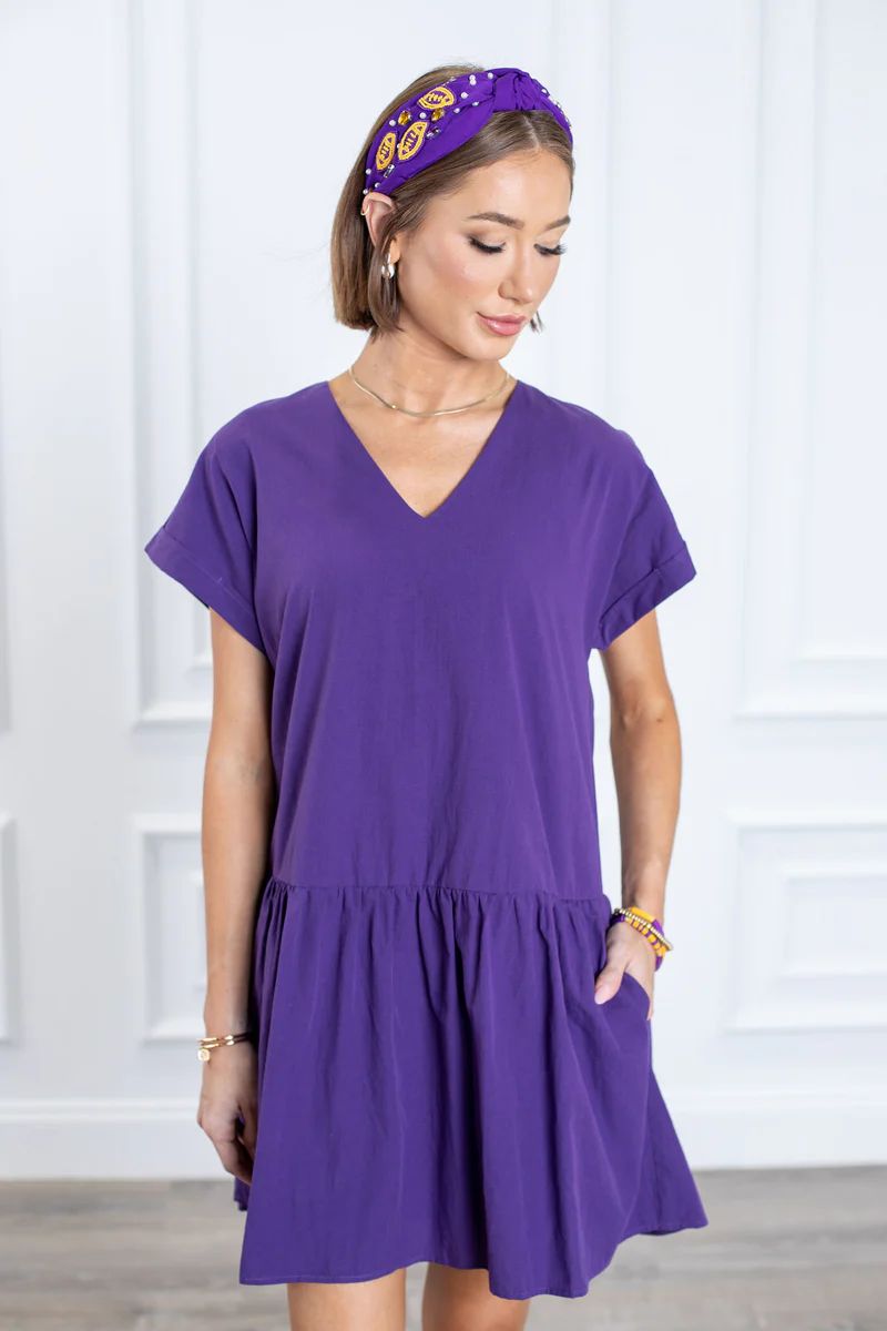 Cece Dress- Purple | Avara