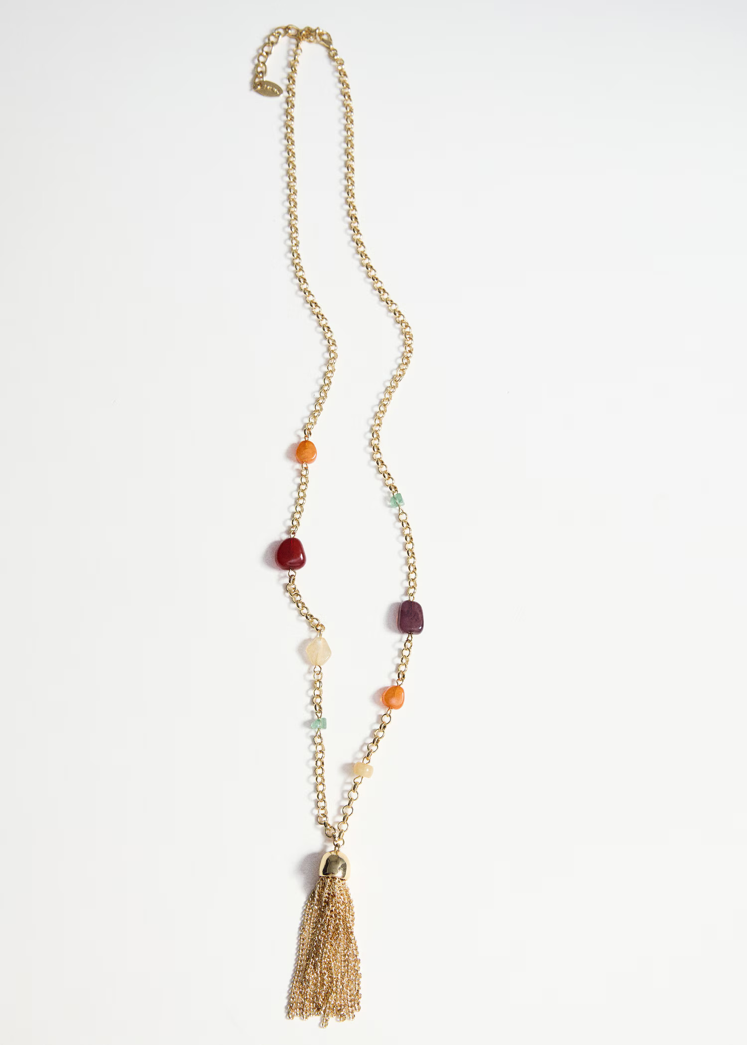 Fringed bead necklace - Women | MNG Australia | Mango (US/MX/AU)