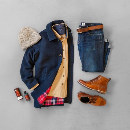 It’s the best time of the year! Pairing a favorite coat with a cozy beanie for a sophisticated and warm look that effortlessly combines fashion and functionality. Love it! 🔥🧥
#mycreativelook
–––––––––––––––––––––––

Boots: @helmboots
Shirt: @jachsny
Coat: @jachsny
Denim: @hiroshikato_official
Belt: @fossil
Beanie: @bridgeandburn
Cologne: @dukecannon

–––––––––––––––––––––––
.
.
.
.
.
#brownboots #fallfashion2023 #fall2023 #oklahomacity #oklahoma # okc #flatlay #wdywtgrid #outfitgrid #whatiworetoday #stylegram #stylemen #casualoutfit #mensfashion #menstyle #casualstyle #LTKmens #LTKunder50 #LTKstyletip #liketkit @liketoknow.it