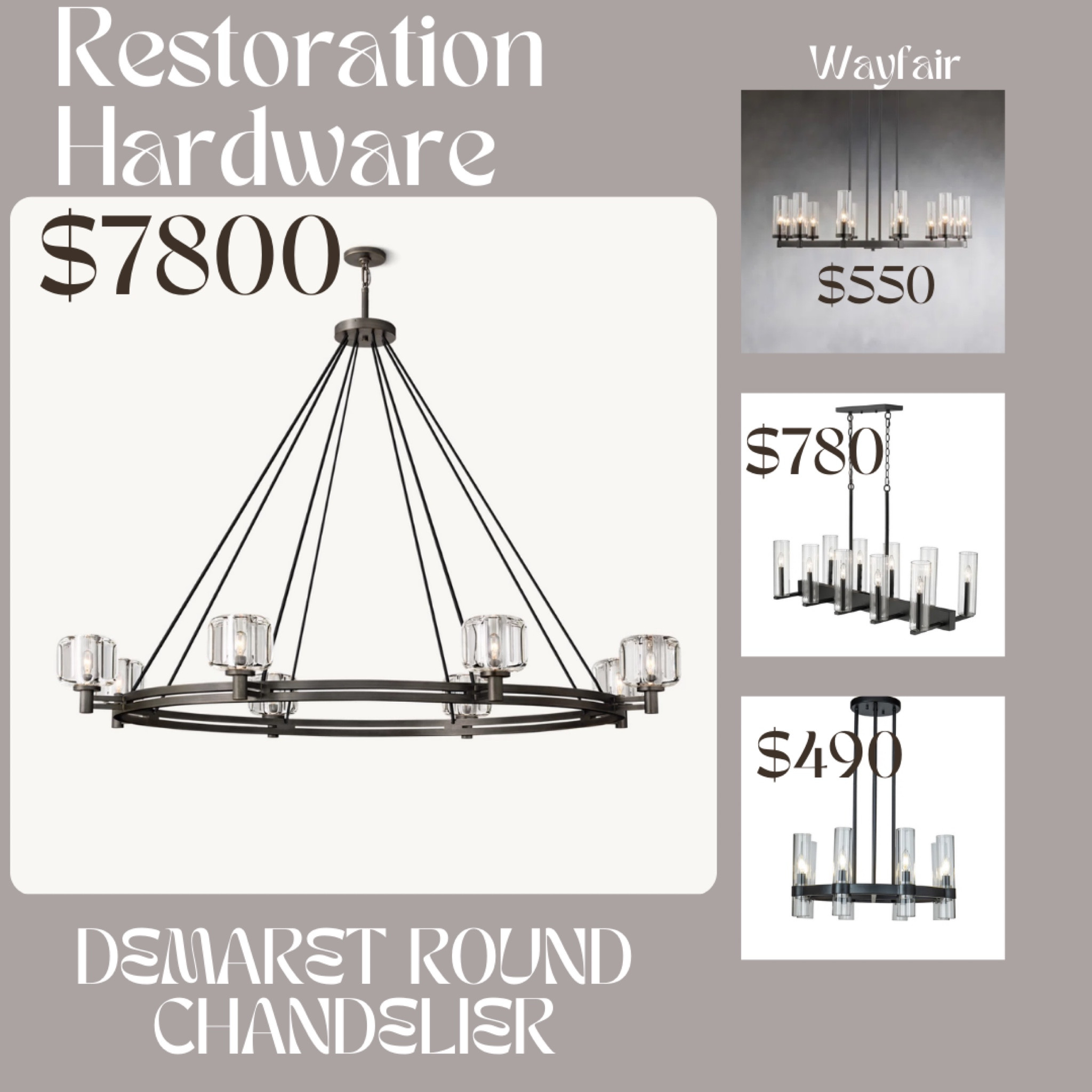 Restoration Hardware Lighting Dupe

#LTKhome