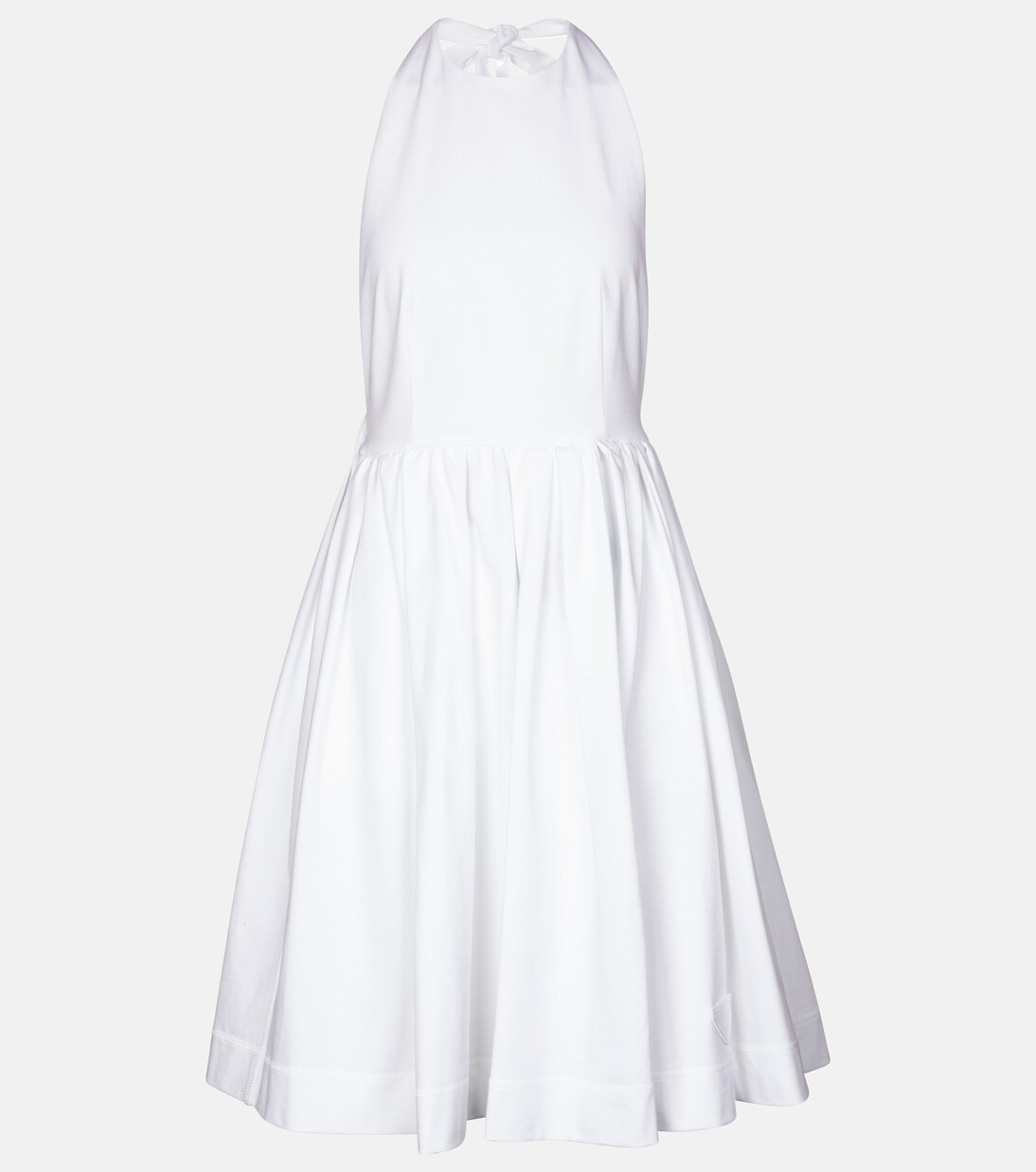 Halter-neck cotton minidress | Mytheresa (DACH)