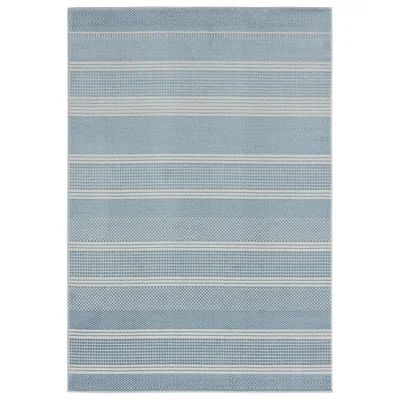 Pinkard Striped Blue Area Rug Rosecliff Heights Rug Size: Rectangle 5'3" x 7'7 | Wayfair North America
