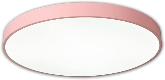 SUMORST LED Ultra-Thin Ceiling Light Pink, 15.7 inch 24 watts, Surface Mount, Suitable for Kitche... | Amazon (US)