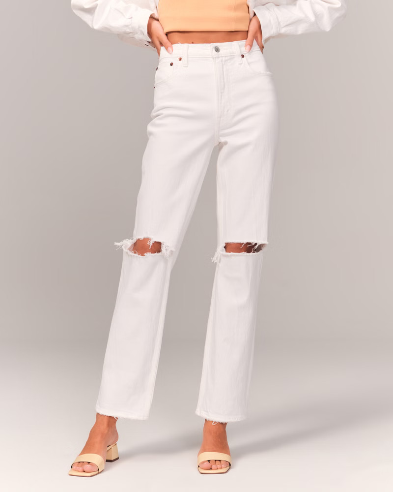 Ultra High Rise 90s Straight Jean | Abercrombie & Fitch (US)