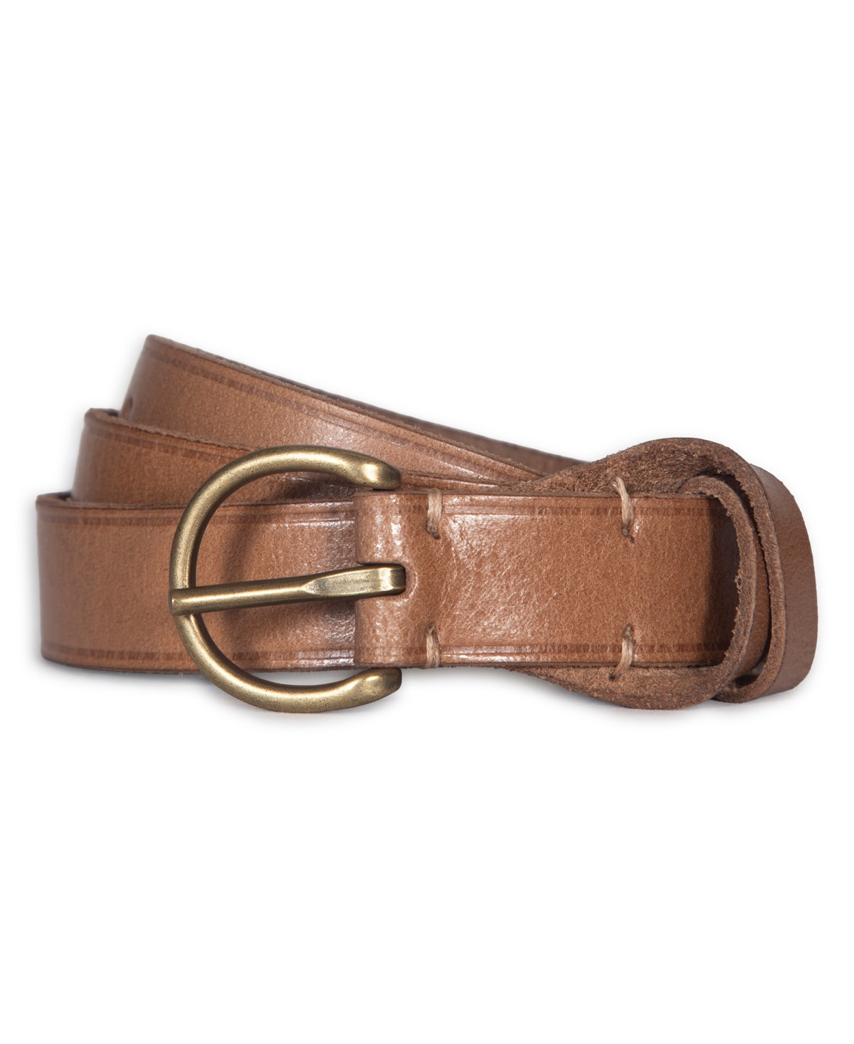 Frye Women's 25MM Leather Belt - Light Bronze | Macy's
