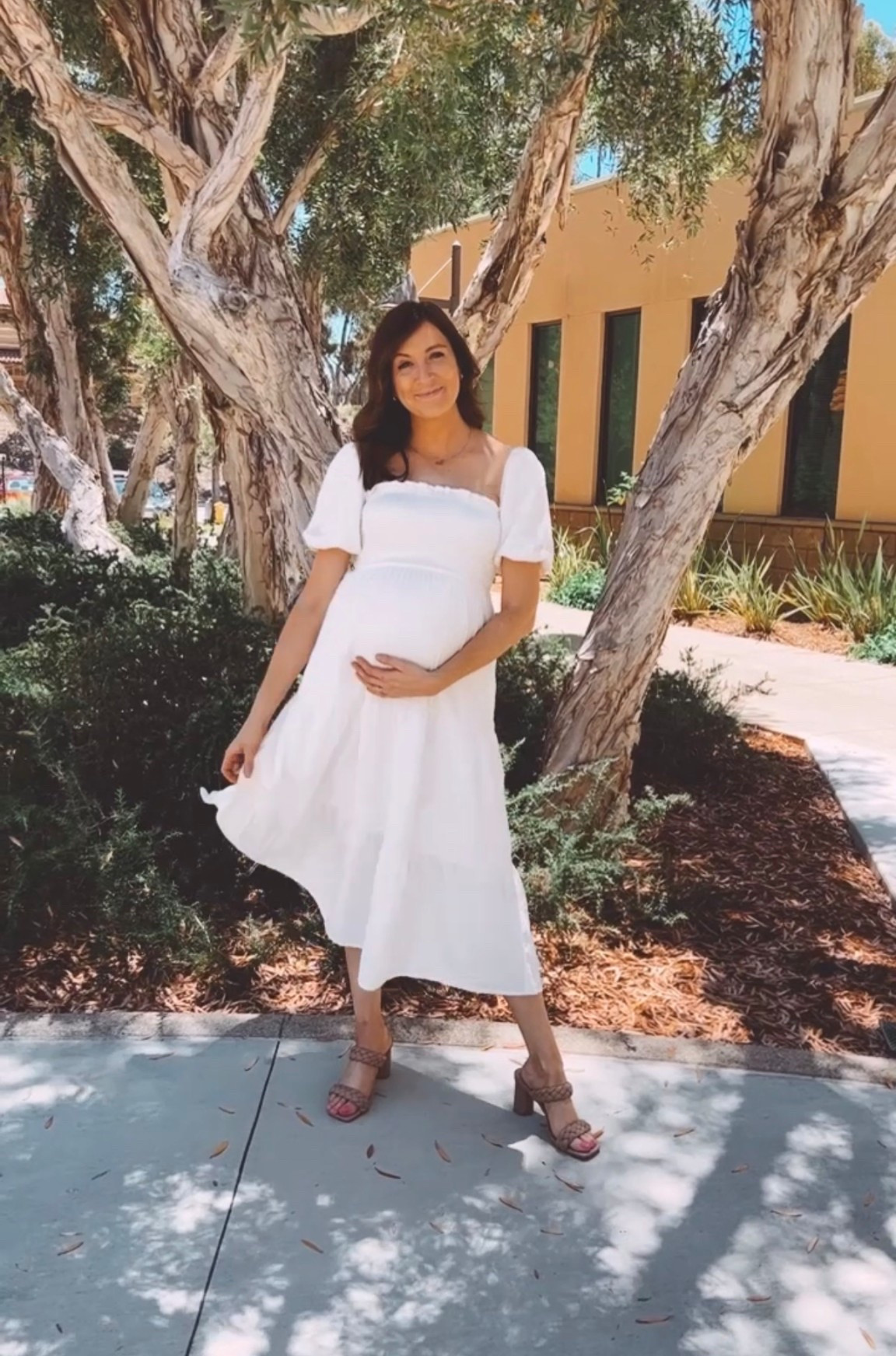 White midi dress puff sleeve church attire spring style summer dresses

#LTKmomlife #LTKFindsUnder50 #LTKBump