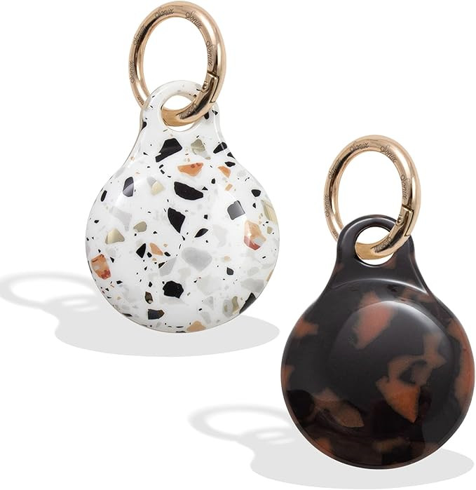 Sonix Cases for Apple AirTags with Keychain (Brown Tort, Confetti Terrazzo) 2-Pack | Amazon (US)