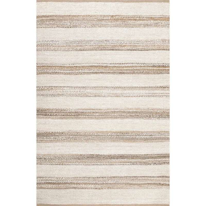 Lauren Liess x Rugs USA Natural Ren Striped Jute Area Rug | Wayfair North America