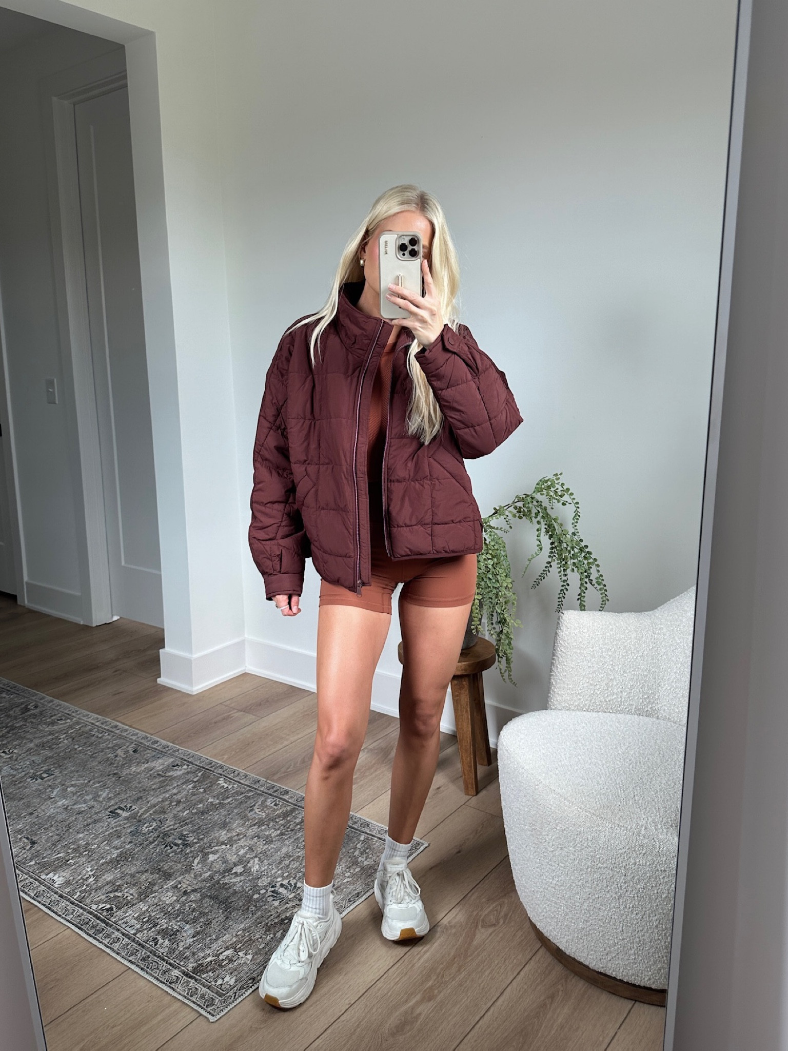 Cute jacket for transitional weather! Size small in jacket, tank and shorts! Spend $150 get $50  #FPMovementPartner @fpmovement 

#LTKSaleAlert #LTKActive #LTKFitness