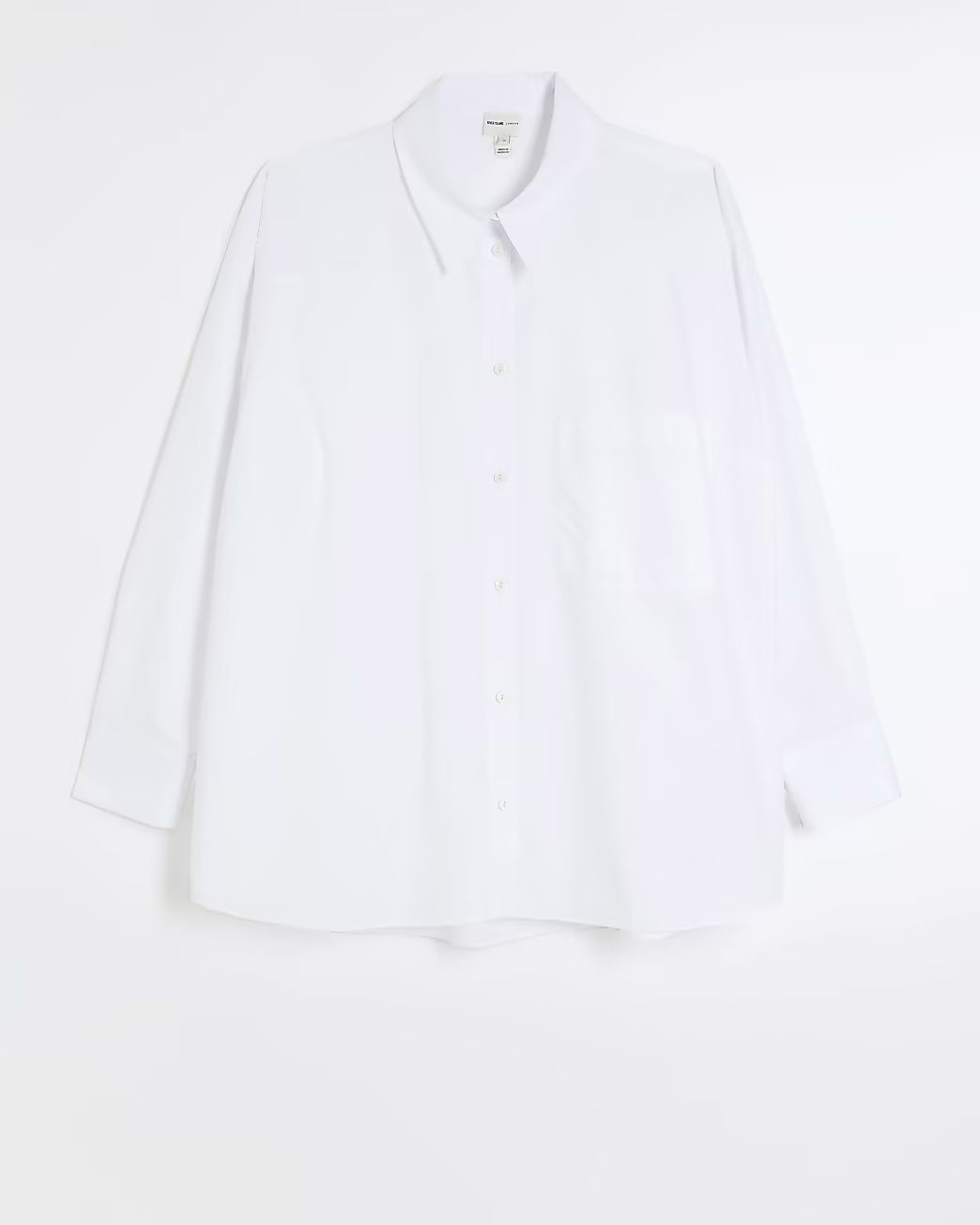 Plus white poplin oversized shirt | River Island (US)