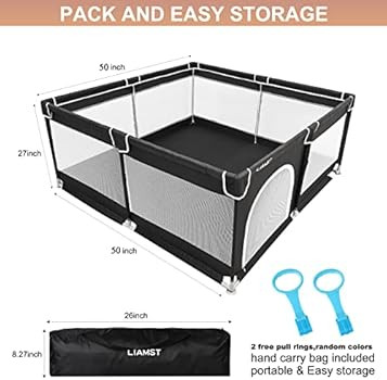 Baby Playpen , Baby Playard, Playpen for Babies with Gate Indoor & Outdoor Kids Activity Center ,... | Amazon (US)