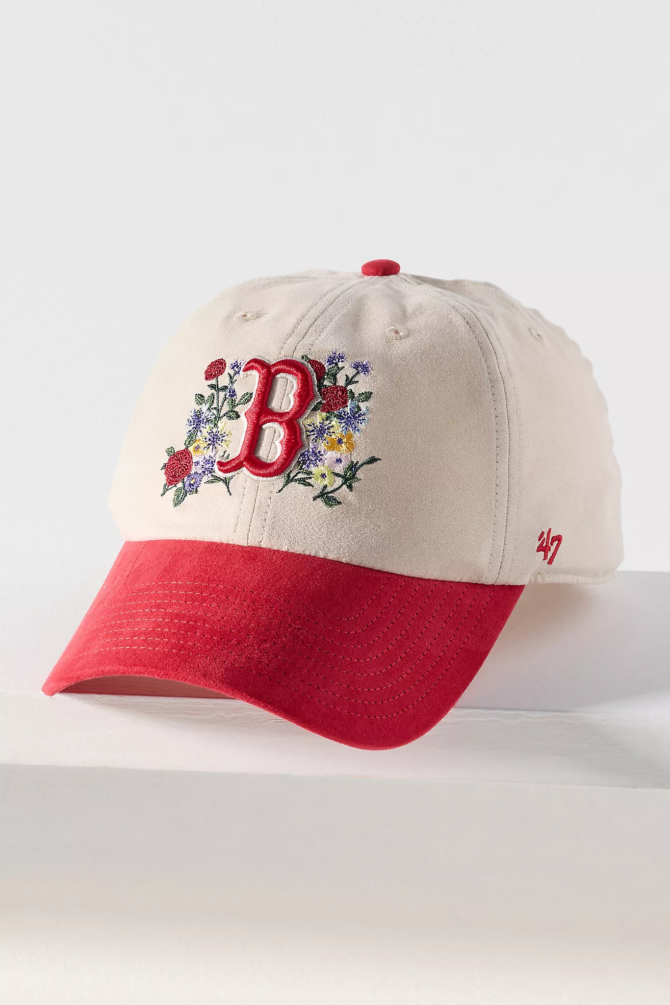 '47 Faux-Suede Floral Baseball Cap | Anthropologie (US)