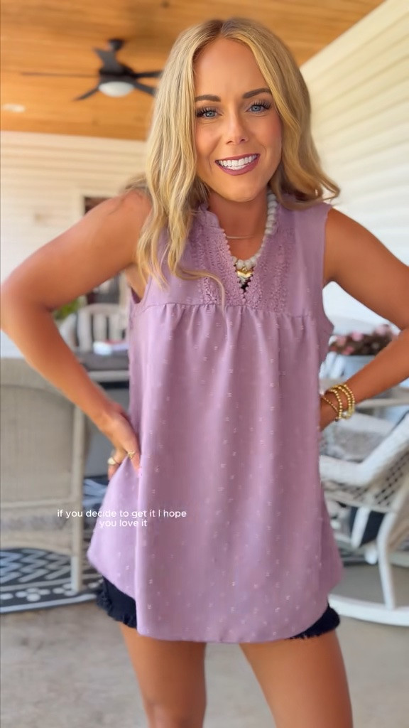 Look how cute this tank is!! ITS PERFECT 😍 💜

#LTKootd #LTKmomlife
