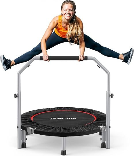 BCAN SP2 40/48" Foldable Mini Rebounder Trampoline for Adults |FED Fitness | Amazon (US)