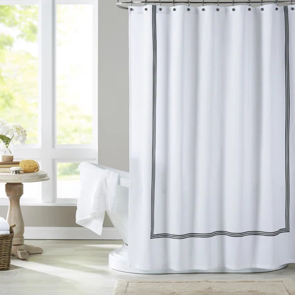 Senoia Cotton Blend Single Shower Curtain | Wayfair North America