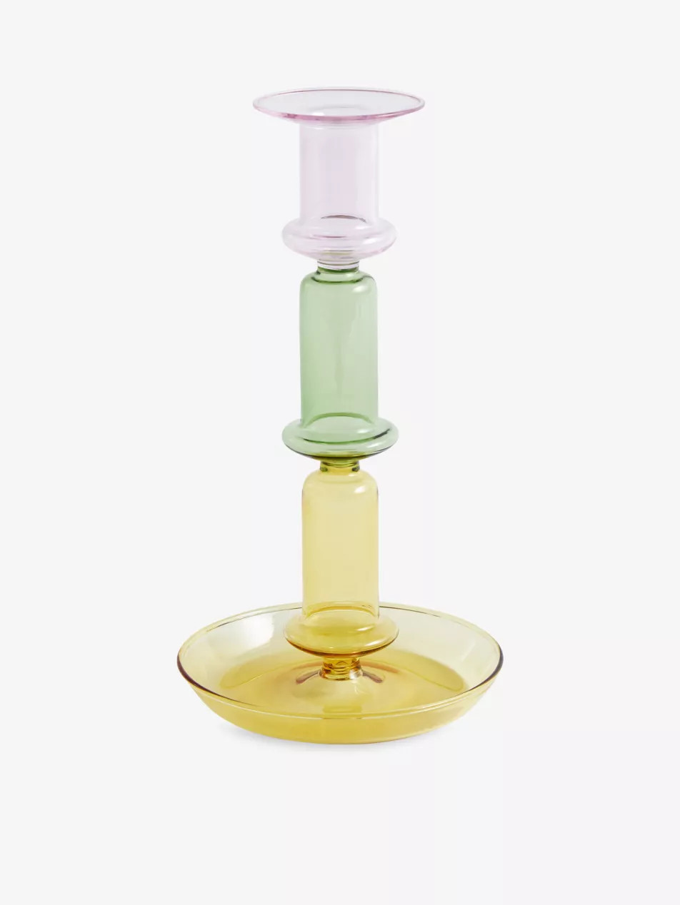 Flare glass candle holder 24cm | Selfridges