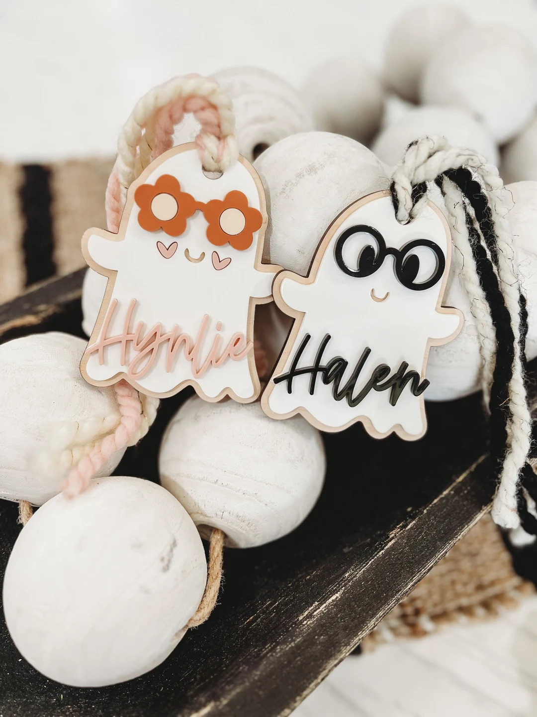Halloween Basket Tag Boo Basket Halloween Bucket - Etsy | Etsy (US)