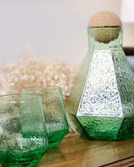 This beautiful apple green carafe glassware set is a gorgeous way to serve water, sweet tea or wine. 

We received it as a Christmas gift this year but it will make an appearance again when it’s time for summer lemonades! 🥰

#LTKSeasonal #LTKGiftGuide #LTKhome
