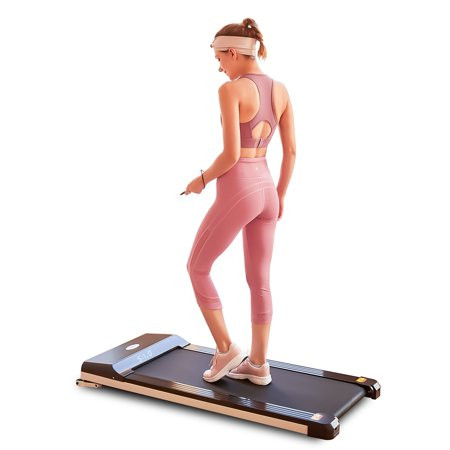 Portable Treadmill Under Desk Walking Pad Flat Slim Treadmill with LED Display & Sport APP Running M | Walmart (US)